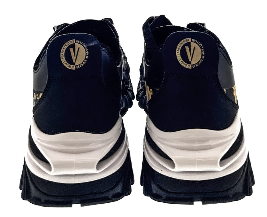 Versace Jeans Couture Mens Chunky Baroque Panel Black Gold  Sneakers