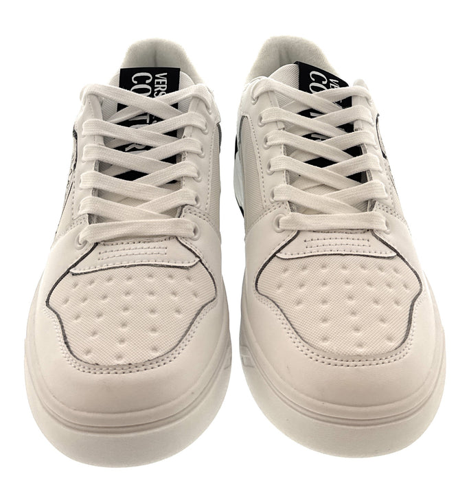 Versace Jeans Couture Mens White Modern Low Top  Sneaker