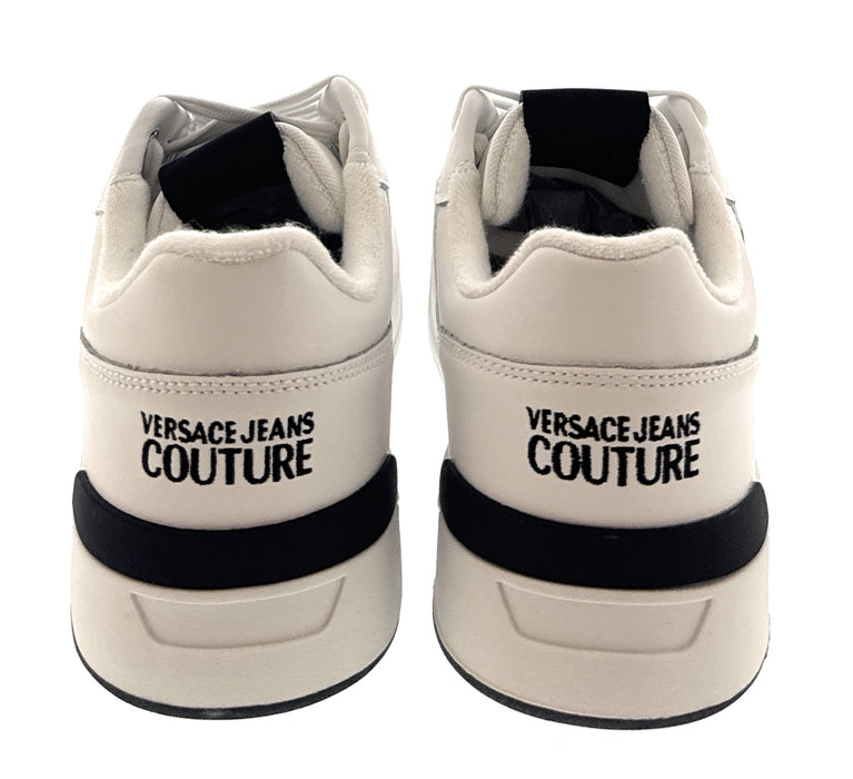 Versace Jeans Couture Mens White Modern Low Top  Sneaker