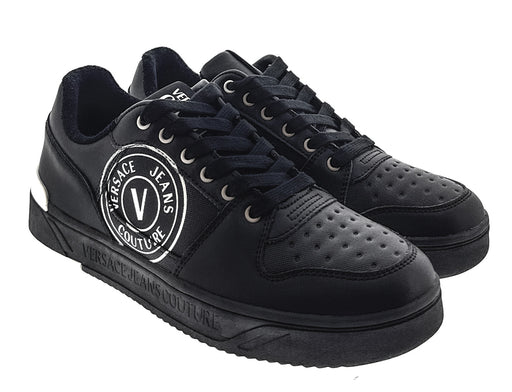 Versace Jeans Couture Mens Black Modern Low Top  Sneaker