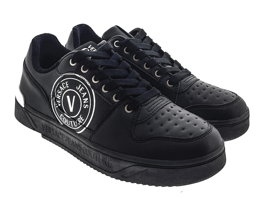Versace Jeans Couture Mens Black Modern Low Top  Sneaker-EU40