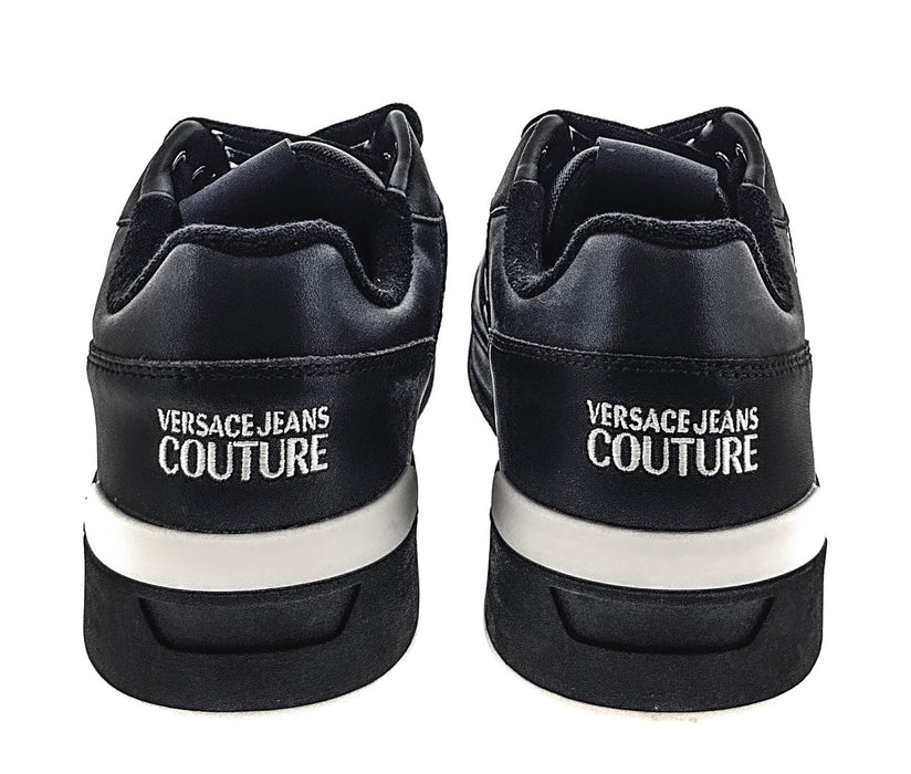 Versace Jeans Couture Mens Black Modern Low Top  Sneaker