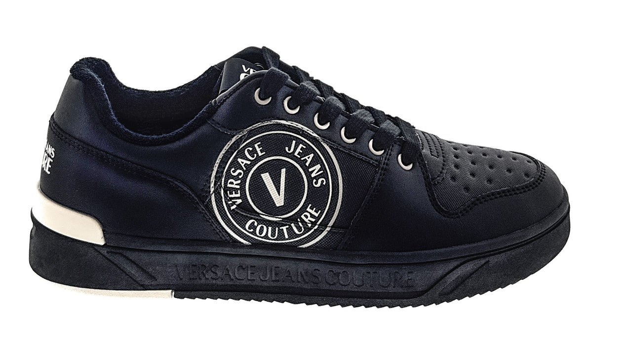 Versace Jeans Couture Mens Black Modern Low Top  Sneaker