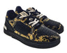 Versace Jeans Couture Mens Black Gold Signature Classic  Sneakers