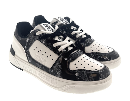 Versace Jeans Couture Mens White Signature Classic  Sneakers