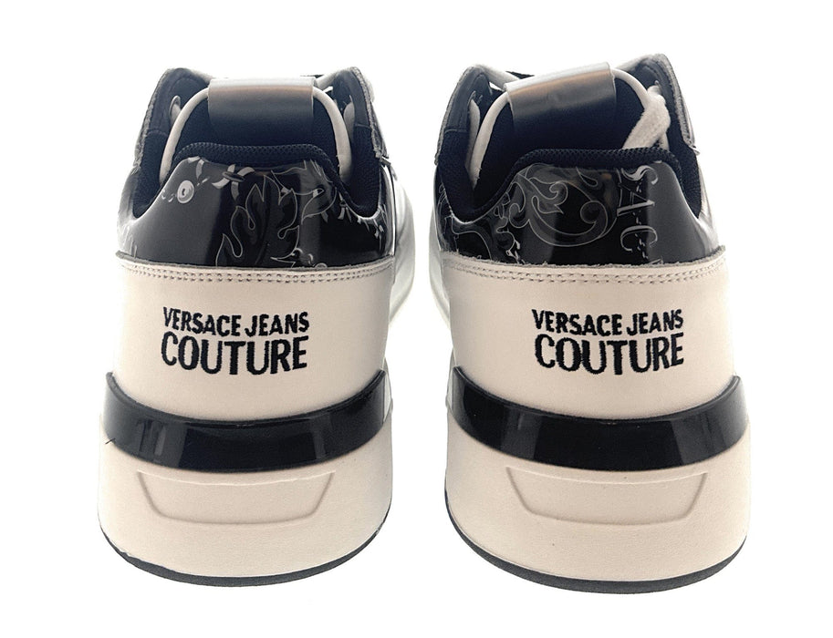 Versace Jeans Couture Mens White Signature Classic  Sneakers