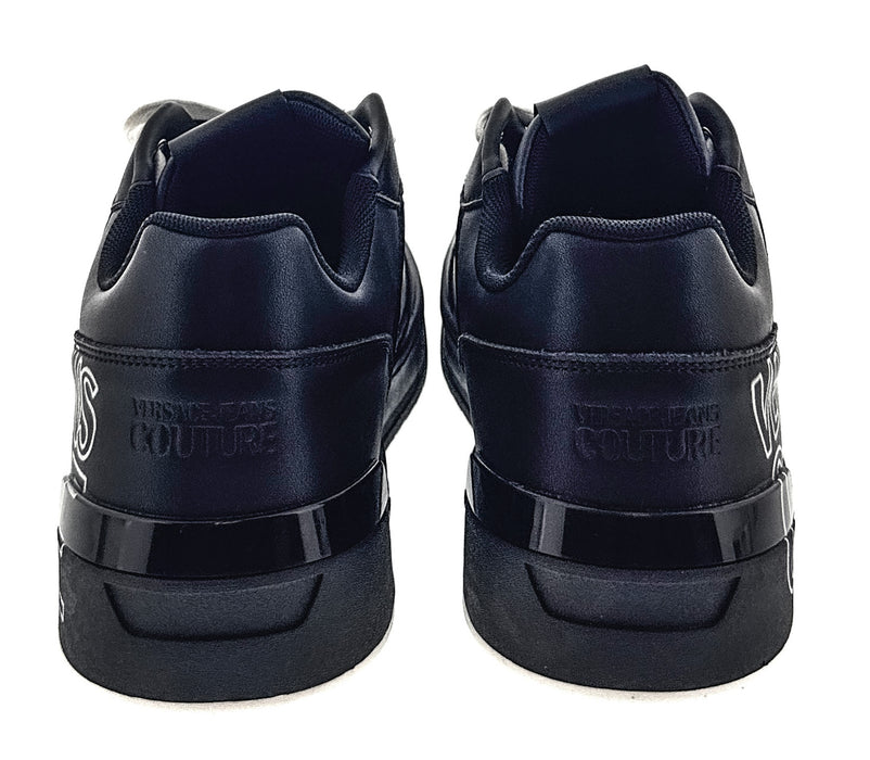 Versace Jeans Couture Mens Black Signature Logo Classic  Sneakers