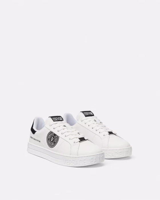 Versace Jeans Couture Mens Men’s White Low-Top Logo Sneakers