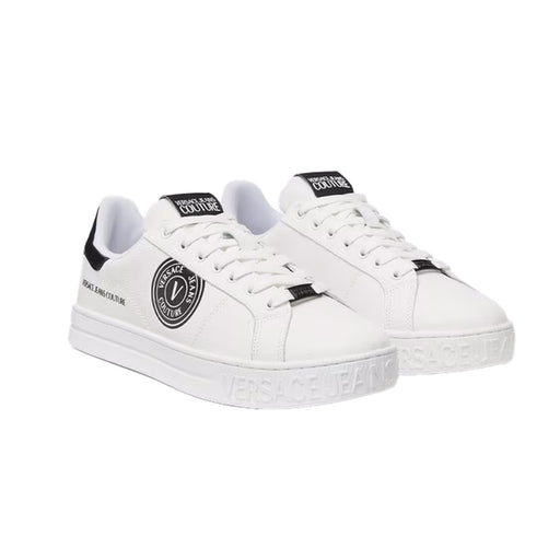 Versace Jeans Couture Mens Men’s White Low-Top Logo Sneakers