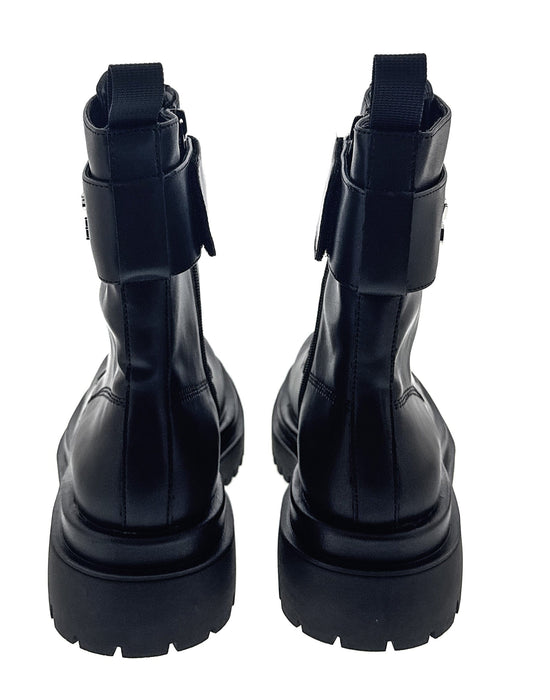 Versace Jeans Couture Womens Chunky Sole Ankle Lace Up  Combat Boots-