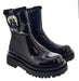 Versace Jeans Couture Womens Chunky Sole Ornate Buckle  Ankle Boots -EU37