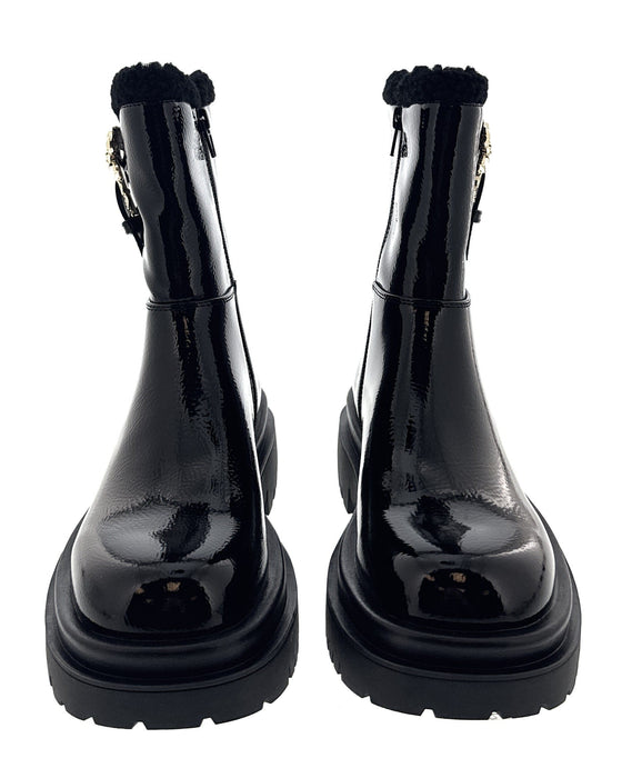 Versace Jeans Couture Womens Chunky Sole Ornate Buckle  Ankle Boots -