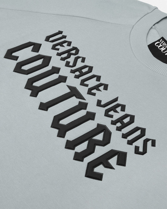 Versace Jeans Couture Ice Grey Cotton Mens Sweatshirt
