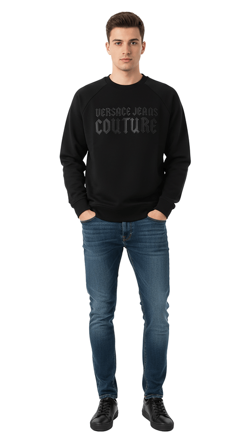 Versace Jeans Couture Black Cotton Mens Sweatshirt