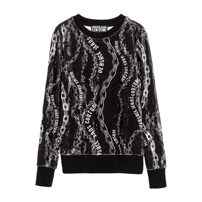 Versace Jeans Couture Black Signautre Lightweight Womens Sweatshirt-