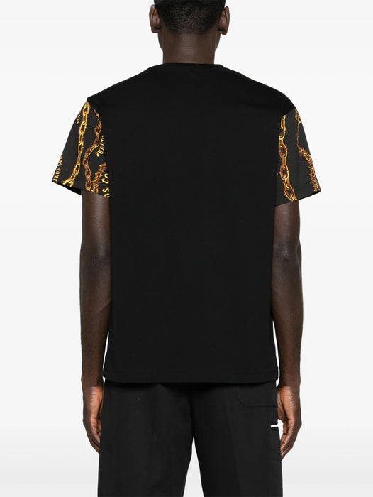 Versace Jeans Couture Black/Gold Mens Baroque Chain Print T-Shirt