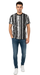 Versace Jeans Couture Black/White Mens Baroque Chain Print  Panel T-Shirt-M