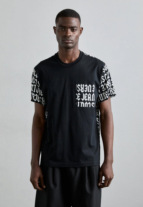 Versace Jeans Couture Black/White Mens Graphic Pocket T-Shirt