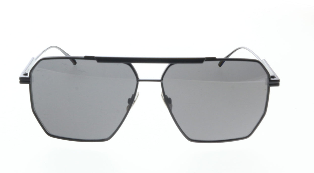 Bottega Veneta BV1012S-001 Geometric Black Sunglasses with Thin Frame