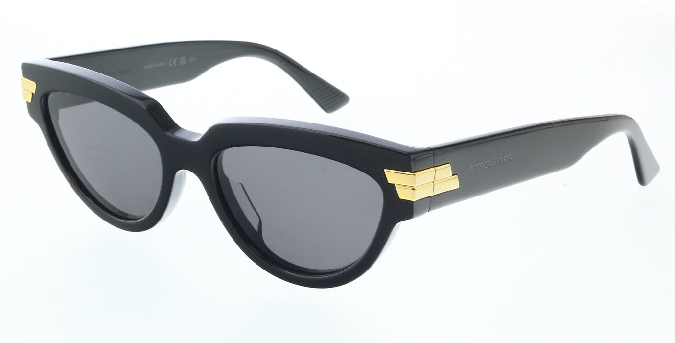 Bottega Veneta BV1035S-001 Black Cat-Eye Sunglasses  Gold