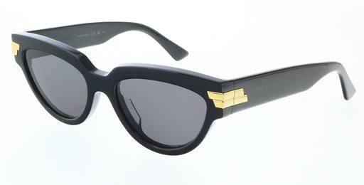 Bottega Veneta BV1035S-001 Black Cat-Eye Sunglasses  Gold