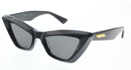 Bottega Veneta BV1101S-001 Black Angular Cat-Eye Sunglasses