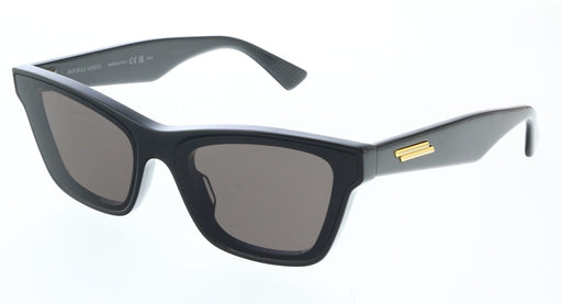 Bottega Veneta BV1119S-001 Sleek Black Rectangle Sunglasses