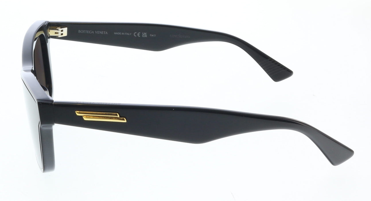 Bottega Veneta BV1119S-001 Sleek Black Rectangle Sunglasses