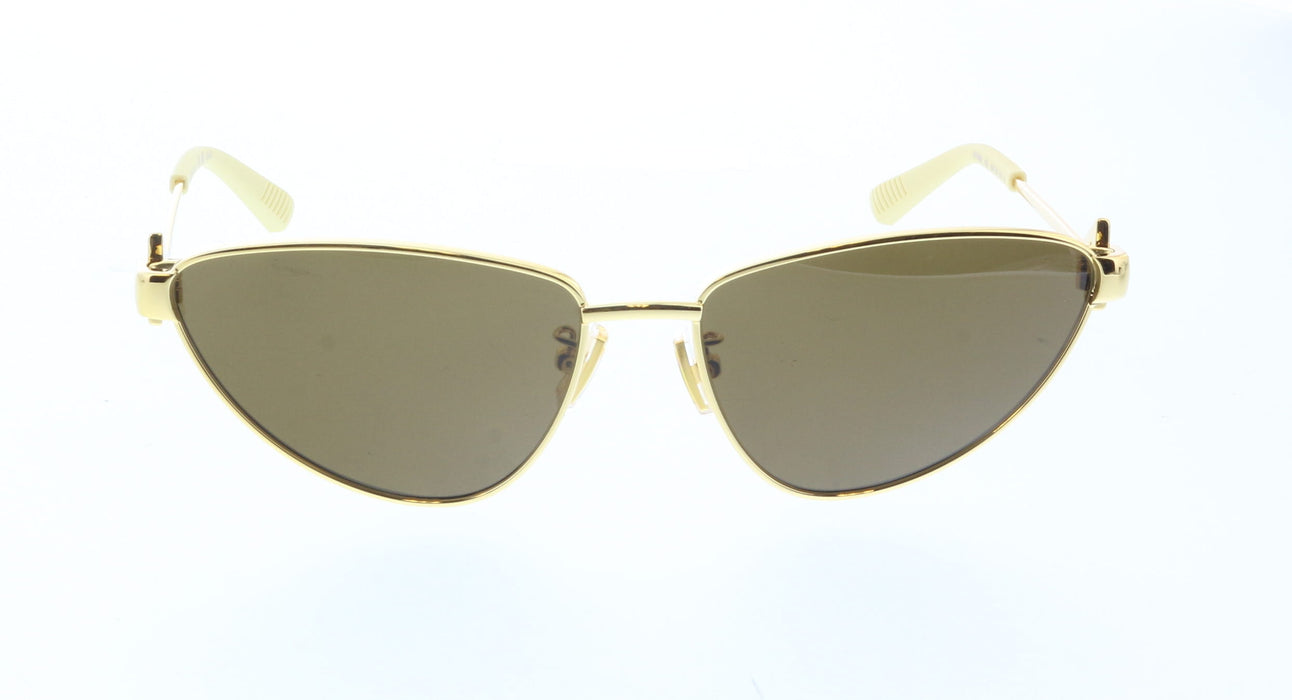Bottega Veneta BV1186S-002 Elegant Gold Cat-Eye Sunglasses