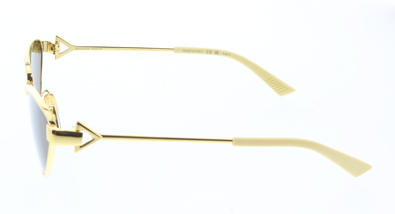 Bottega Veneta BV1186S-002 Elegant Gold Cat-Eye Sunglasses