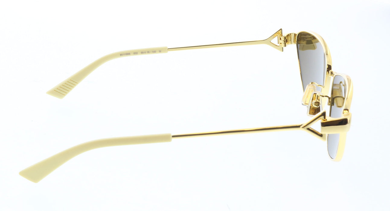 Bottega Veneta BV1186S-002 Elegant Gold Cat-Eye Sunglasses