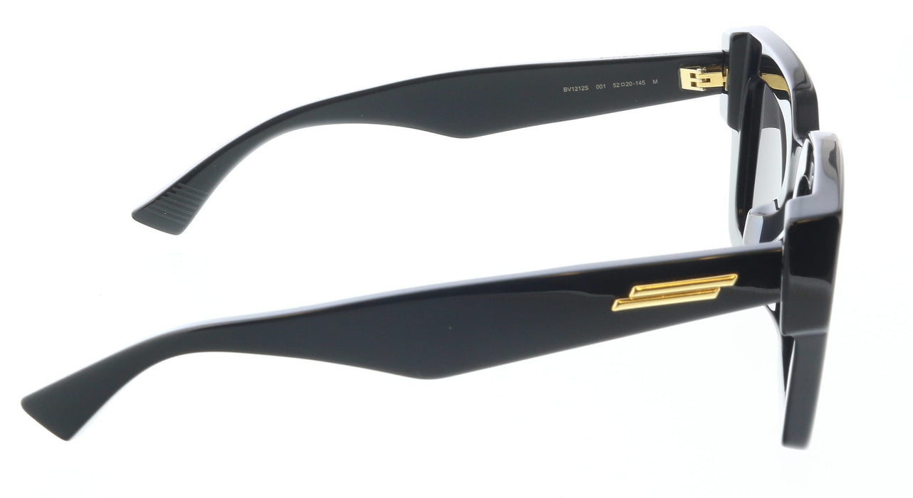 Bottega Veneta BV1212S-001 Bold Black Geometric Oversized