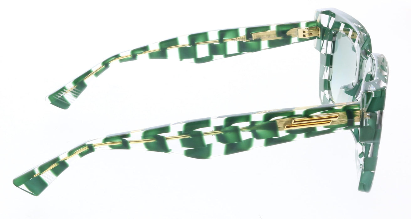 Bottega Veneta BV1212S-008 Bold Green & Clear Oversized Square