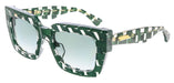 Bottega Veneta BV1212S-008 Bold Green & Clear Oversized Square