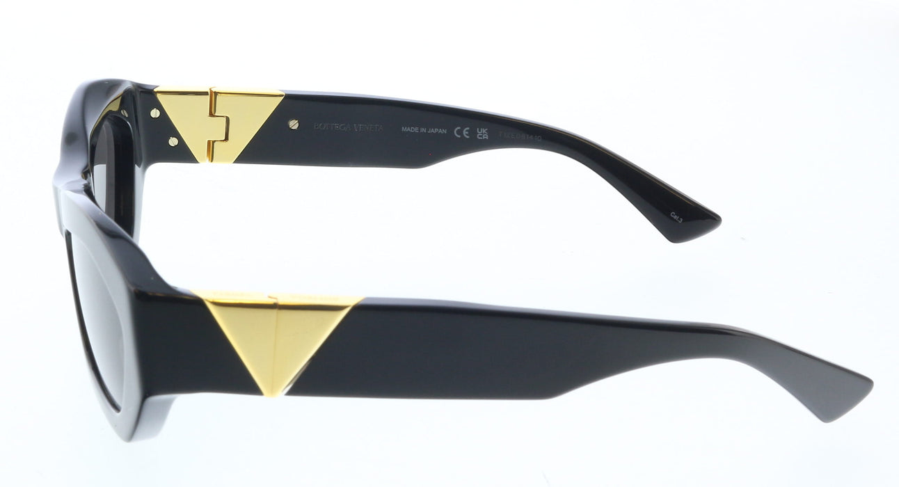 Bottega Veneta BV1221S-001 Bold Black Geometric Sunglasses