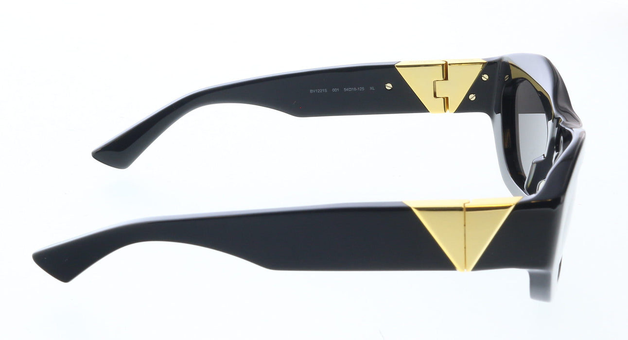 Bottega Veneta BV1221S-001 Bold Black Geometric Sunglasses