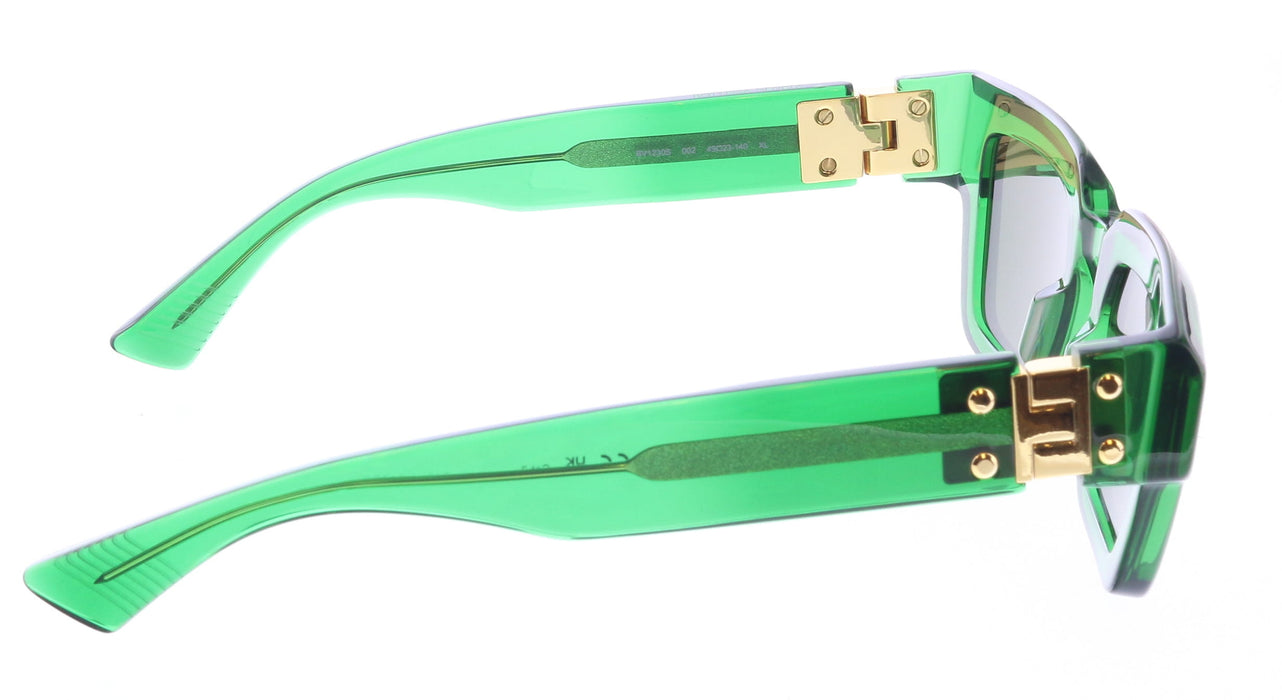 Bottega Veneta BV1230S-002 Green Transparent Square Sunglasses