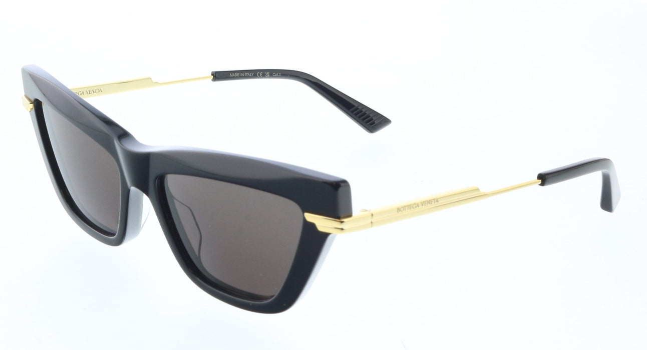 Bottega Veneta BV1241S-001 Black Cat-Eye Sunglasses  Gold