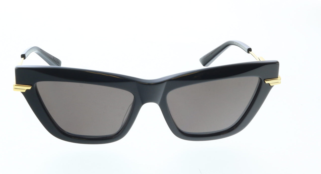 Bottega Veneta BV1241S-001 Black Cat-Eye Sunglasses  Gold