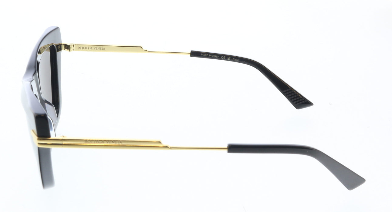 Bottega Veneta BV1241S-001 Black Cat-Eye Sunglasses  Gold