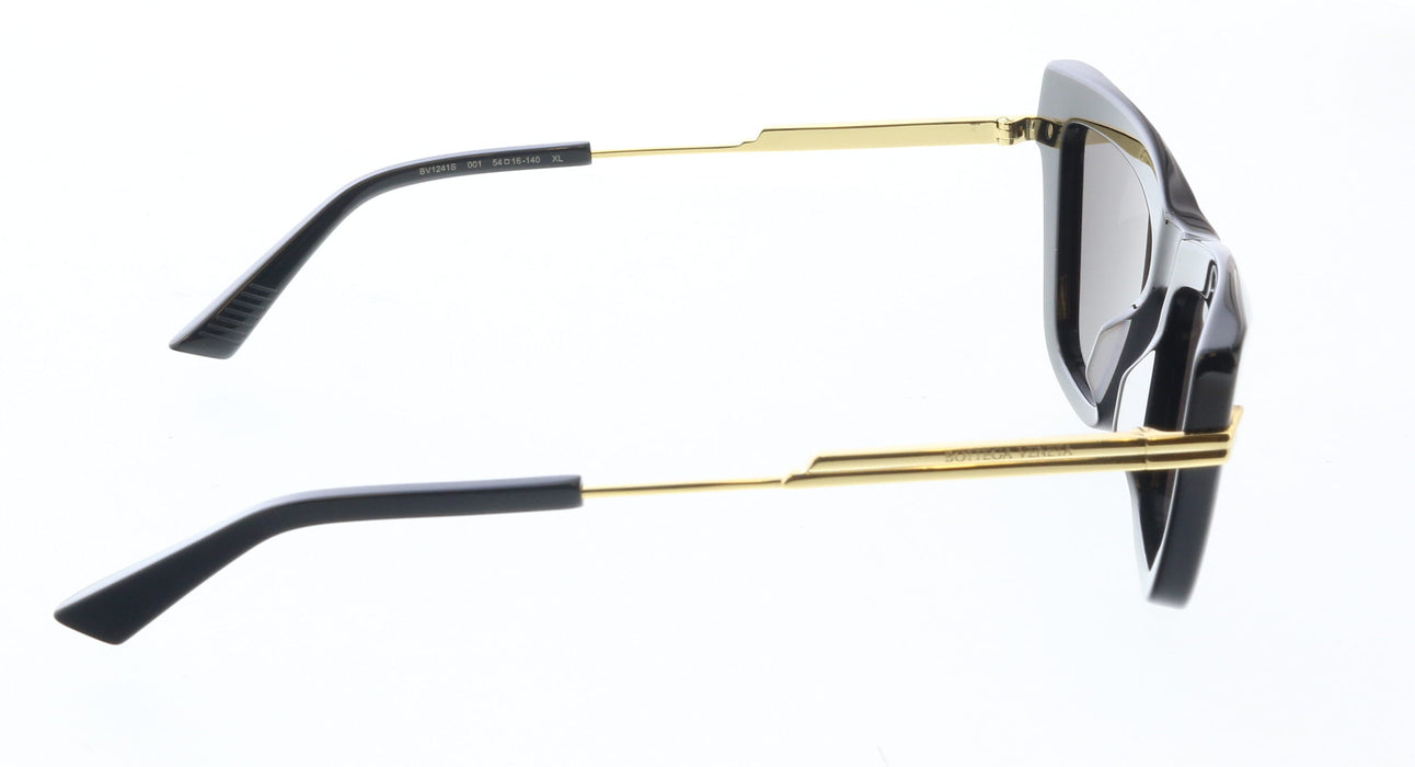 Bottega Veneta BV1241S-001 Black Cat-Eye Sunglasses  Gold