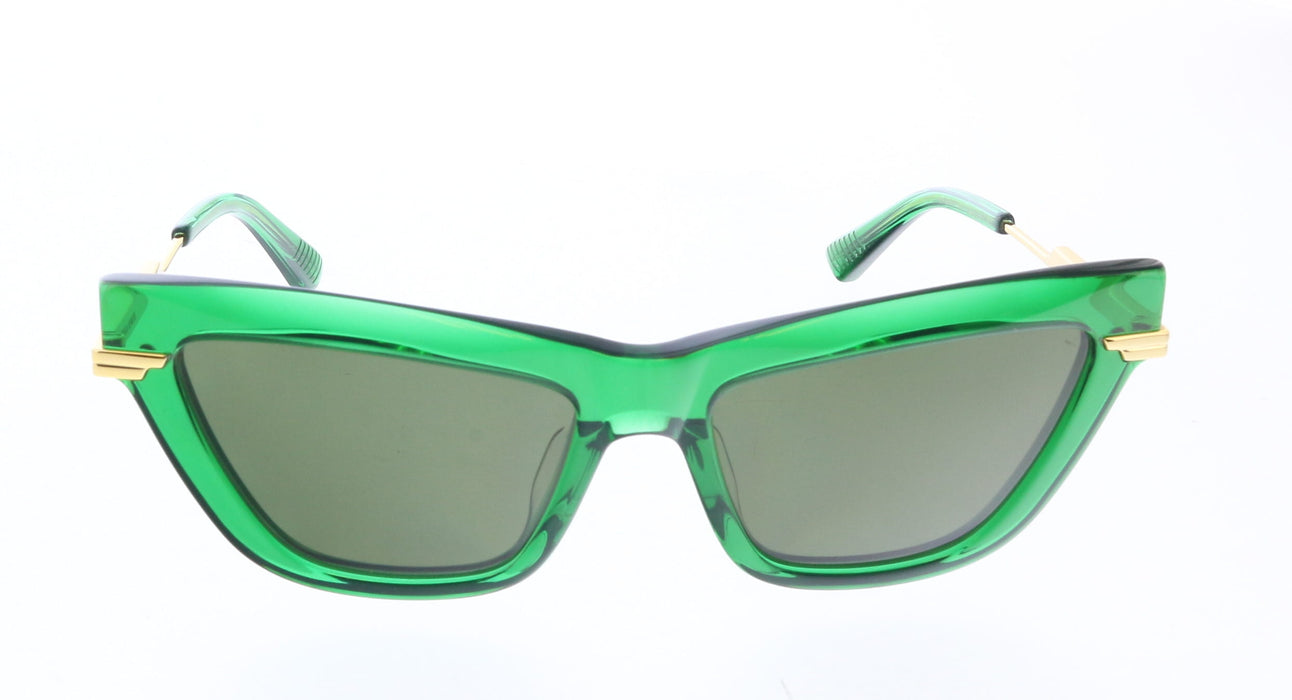 Bottega Veneta BV1241S-003 Green Cat-Eye Sunglasses  Gold