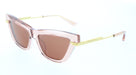 Bottega Veneta BV1241S-006 Pink Transparent Cat-Eye Sunglasses