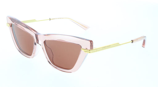 Bottega Veneta BV1241S-006 Pink Transparent Cat-Eye Sunglasses
