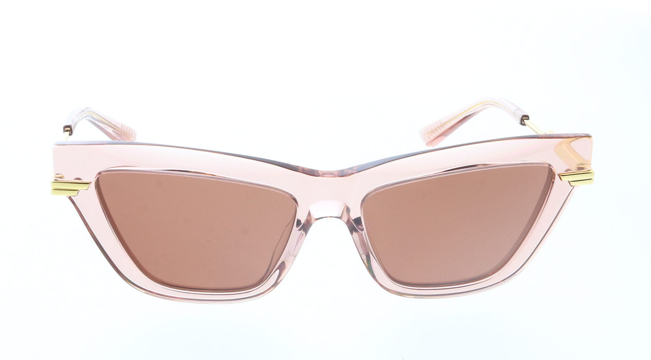Bottega Veneta BV1241S-006 Pink Transparent Cat-Eye Sunglasses