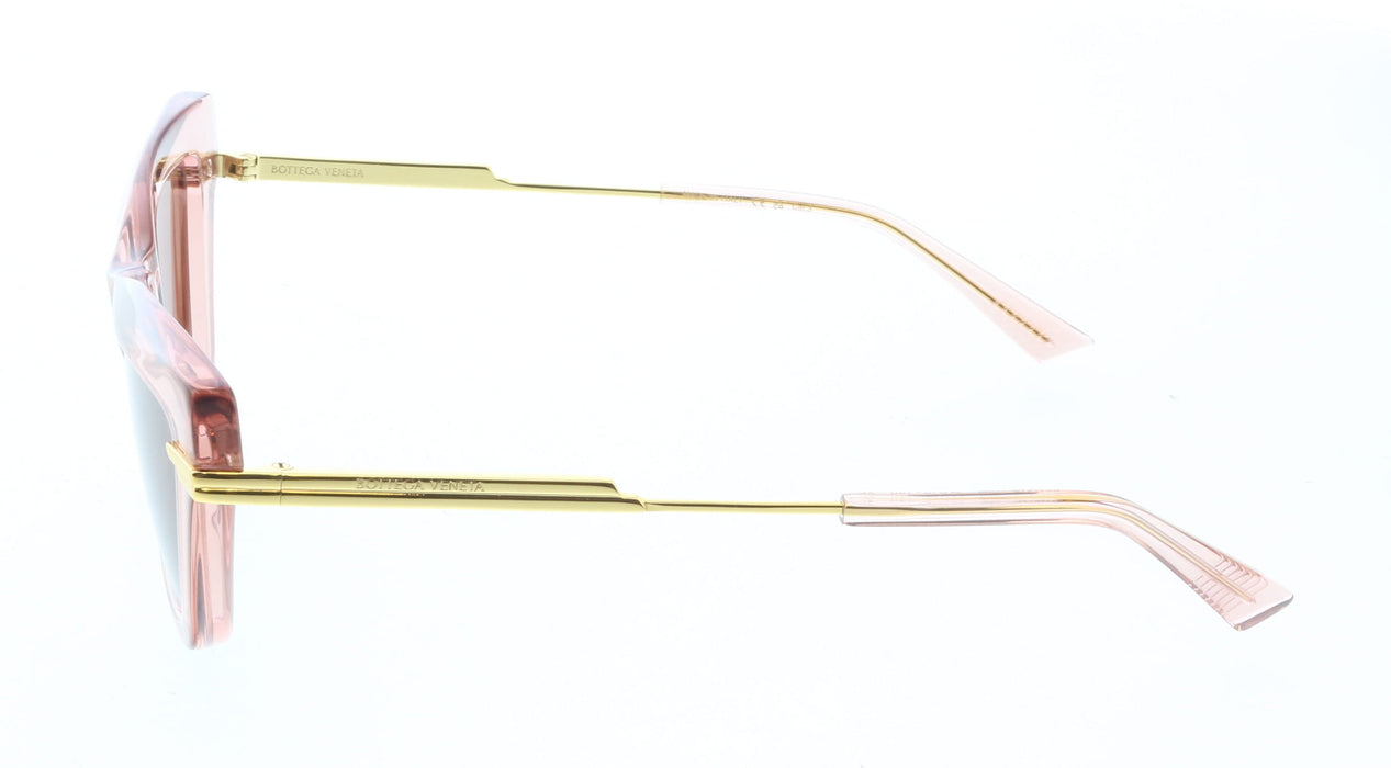 Bottega Veneta BV1241S-006 Pink Transparent Cat-Eye Sunglasses