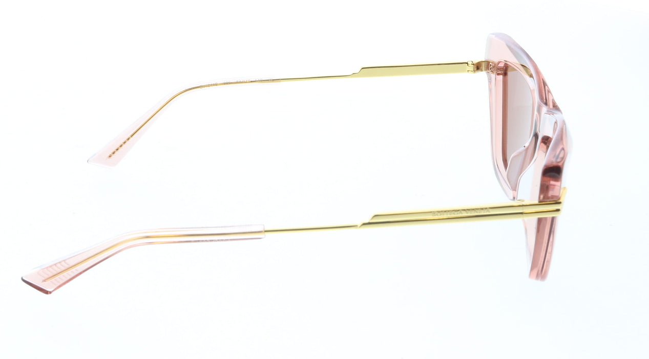 Bottega Veneta BV1241S-006 Pink Transparent Cat-Eye Sunglasses