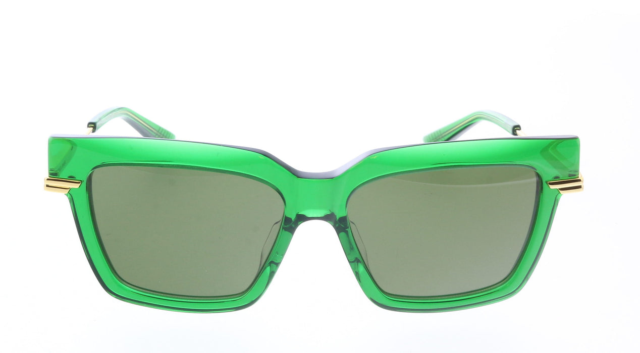 Bottega Veneta BV1242S-003 Green Oversized Square Sunglasses