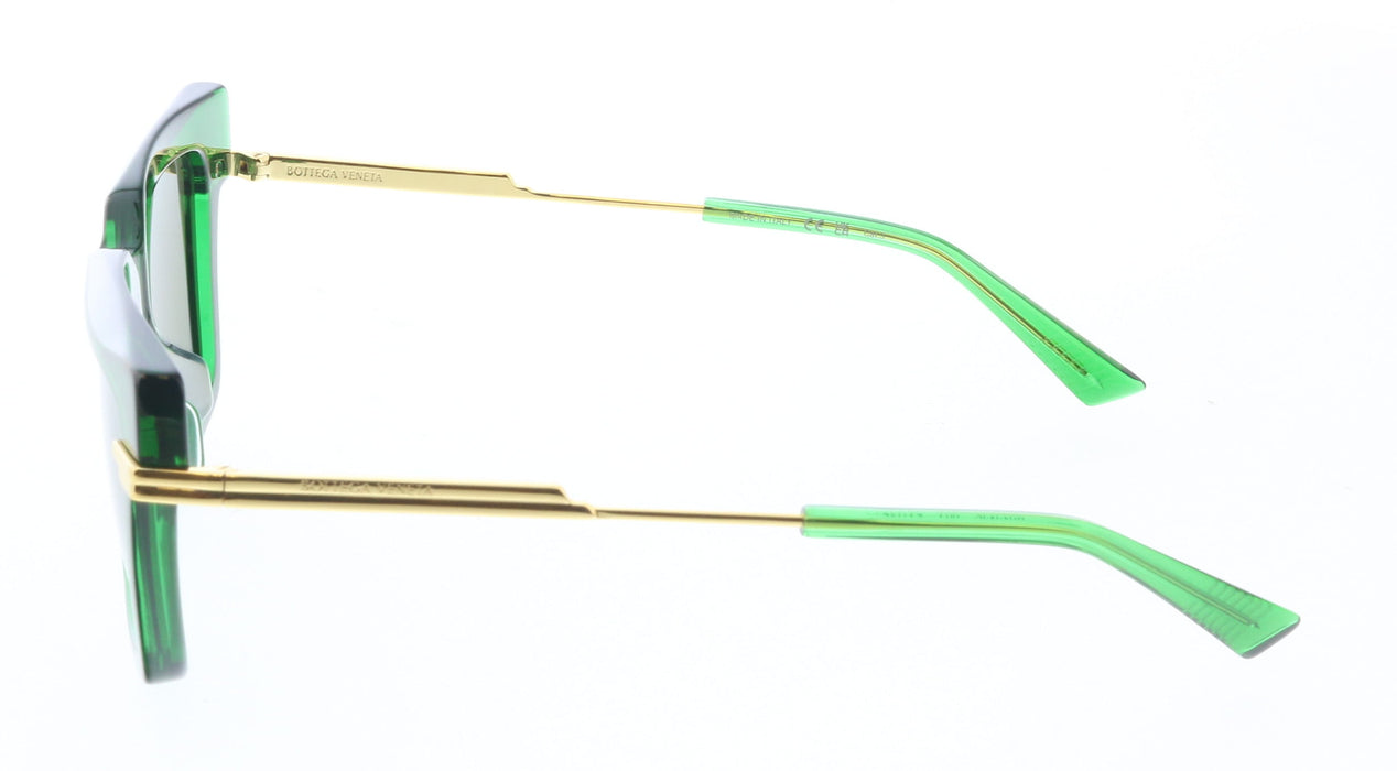 Bottega Veneta BV1242S-003 Green Oversized Square Sunglasses