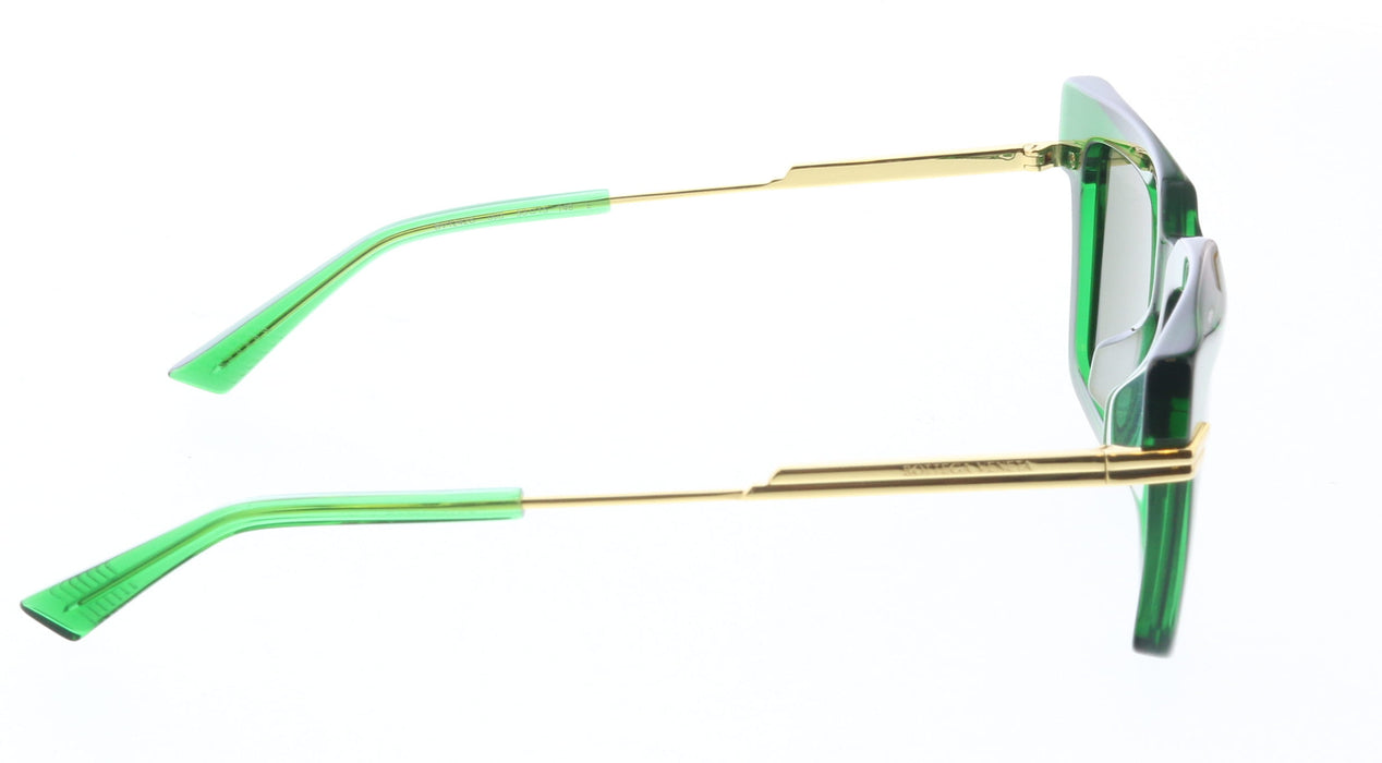 Bottega Veneta BV1242S-003 Green Oversized Square Sunglasses